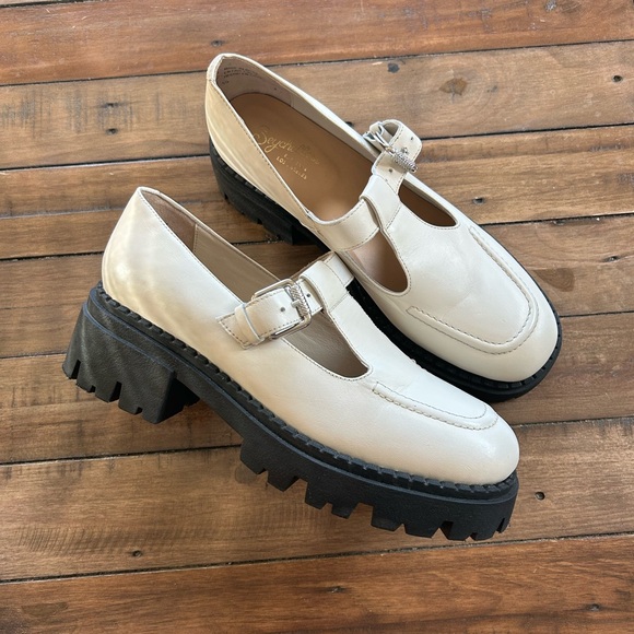 Seychelles Shoes - Seychelles Luster Mary Jane Platforms Ivory 9.5